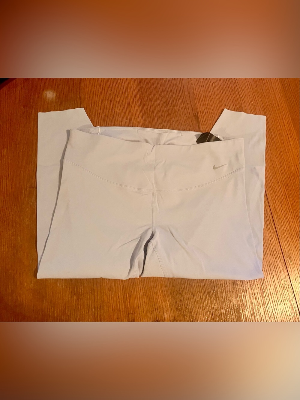 Nike Zenvy Light Blue Cropped Athletic Leggings